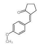 2-[(4-methoxyphenyl)methylidene]cyclopentan-1-one Structure