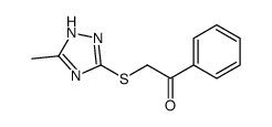 2-[(5-methyl-1H-1,2,4-triazol-3-yl)sulfanyl]-1-phenylethanone结构式