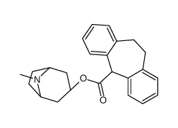 10,11-Dihydro-5H-dibenzo[a,d]cycloheptene-5-carboxylic acid (1R,5S)-tropan-3α-yl ester结构式