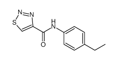 1,2,3-Thiadiazole-4-carboxamide,N-(4-ethylphenyl)-(9CI) structure