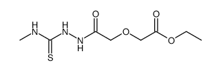 1-(ethoxycarbonylmethoxyaceto)-4-methyl-3-thiosemicarbazide Structure