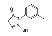 3-(3-methylphenyl)-2-sulfanylideneimidazolidin-4-one Structure