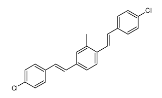 1,4-bis[2-(4-chlorophenyl)ethenyl]-2-methylbenzene Structure