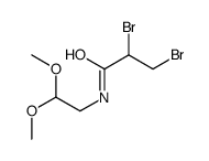 2,3-dibromo-N-(2,2-dimethoxyethyl)propanamide Structure