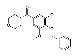 4-(4-Benzyloxy-3,5-dimethoxybenzoyl)morpholine结构式