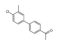 1-[4-(4-chloro-3-methylphenyl)phenyl]ethanone结构式