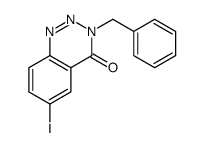 3-benzyl-6-iodo-1,2,3-benzotriazin-4-one Structure