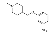 3-[(1-methylpiperidin-4-yl)methoxy]aniline Structure