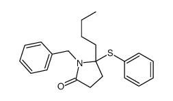 1-benzyl-5-butyl-5-phenylsulfanylpyrrolidin-2-one结构式