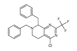 7,8-dibenzyl-4-chloro-2-(trifluoromethyl)-5,6,7,8-tetrahydropyrido[3,4-d]pyrimidine Structure