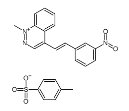 1-methyl-4-[2-(3-nitrophenyl)vinyl]cinnolinium toluene-p-sulphonate结构式