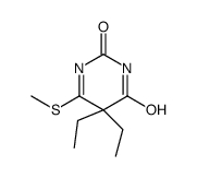 5,5-diethyl-6-methylsulfanylpyrimidine-2,4-dione Structure