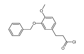 3-(3-benzyloxy-4-methoxyphenyl)propionic acid chloride Structure