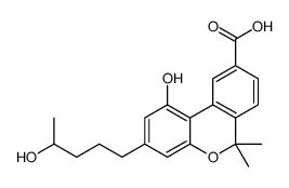 1-hydroxy-3-(4-hydroxypentyl)-6,6-dimethylbenzo[c]chromene-9-carboxylic acid结构式