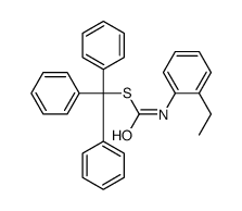 S-trityl N-(2-ethylphenyl)carbamothioate Structure