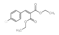 diethyl 2-[(4-chlorophenyl)methylidene]propanedioate结构式