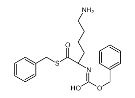 benzyl N-[(1S)-5-amino-1-benzylsulfanylcarbonyl-pentyl]carbamate结构式