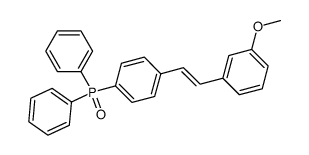 (E)-(4-(3-methoxystyryl)phenyl)diphenylphosphine oxide结构式