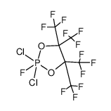 2-Fluor-2,2-dichlor-4,4,5,5-tetrakis-(trifluormethyl)-(1,3,2λ5-dioxaphospholan Structure