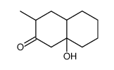 8a-hydroxy-3-methyl-octahydro-naphthalen-2-one Structure