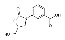 3-[5-(hydroxymethyl)-2-oxo-1,3-oxazolidin-3-yl]benzoic acid Structure