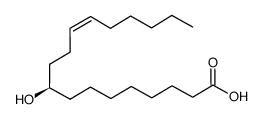 (12Z)-9-Hydroxy-12-octadecenoic acid Structure