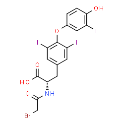 N-bromoacetyl-3,3',5-triiodothyronine结构式