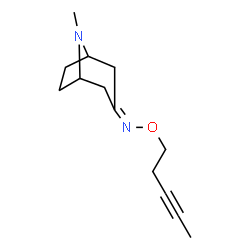 8-Azabicyclo[3.2.1]octan-3-one,8-methyl-,O-3-pentynyloxime(9CI)结构式