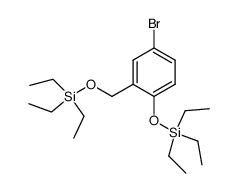 (4-bromo-2-(((triethylsilyl)oxy)methyl)phenoxy)triethylsilane Structure