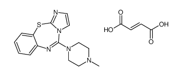 Imidazo(2,1-b)(1,3,5)benzothiadiazepine, 5-(4-methyl-1-piperazinyl)-,(Z)-2-butenedioate(1:1) picture