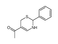 1-(2-phenyl-3,6-dihydro-2H-1,3-thiazin-5-yl)ethanone结构式