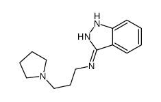 N-(3-pyrrolidin-1-ylpropyl)-1H-indazol-3-amine Structure