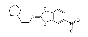 6-nitro-N-(2-pyrrolidin-1-ylethyl)-1H-benzimidazol-2-amine Structure