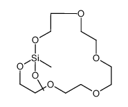 2-methoxy-2-methyl-1,3,6,9,12,15-hexaoxa-2-silacycloheptadecane Structure