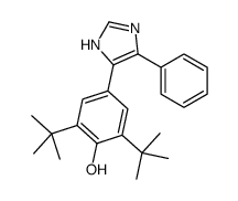 2,6-ditert-butyl-4-(5-phenyl-1H-imidazol-4-yl)phenol Structure