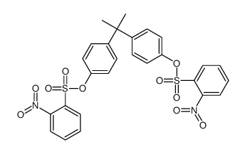 isopropylidenedi-p-phenylene bis(2-nitrobenzenesulphonate) Structure