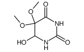 6-hydroxy-5,5-dimethoxy-dihydro-pyrimidine-2,4-dione Structure