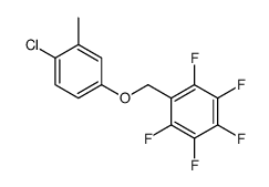 1-[(4-chloro-3-methylphenoxy)methyl]-2,3,4,5,6-pentafluorobenzene Structure