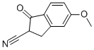 2,3-dihydro-5-methoxy-1-oxo-1h-indene-2-carbonitrile structure