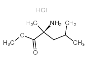 L-alpha-Methylleucine methyl ester hydrochloride structure