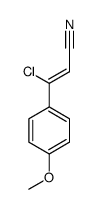 (Z)-3-chloro-3-(4-methoxyphenyl)acrylonitrile Structure