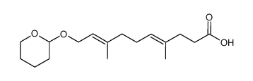 (4E,8E)-4,8-Dimethyl-10-(tetrahydro-pyran-2-yloxy)-deca-4,8-dienoic acid结构式