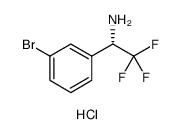 (S)-1-(3-BROMOPHENYL)-2,2,2-TRIFLUOROETHANAMINE HYDROCHLORIDE Structure