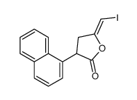 5-(iodomethylidene)-3-naphthalen-1-yloxolan-2-one结构式