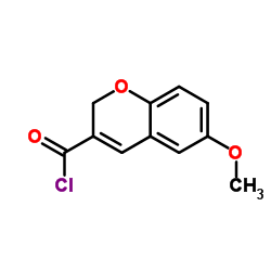 6-Methoxy-2H-chromene-3-carbonyl chloride Structure