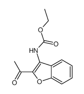 ethyl N-(2-acetyl-1-benzofuran-3-yl)carbamate结构式