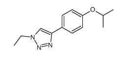 1-ethyl-4-(4-propan-2-yloxyphenyl)triazole Structure