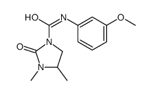 N-(3-methoxyphenyl)-3,4-dimethyl-2-oxoimidazolidine-1-carboxamide结构式