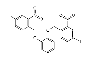 4-iodo-1-[[2-[(4-iodo-2-nitrophenyl)methoxy]phenoxy]methyl]-2-nitrobenzene Structure