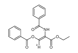 (Z)-2-benzamido-3-ethoxy-3-oxoprop-1-en-1-yl-1-d benzoate Structure